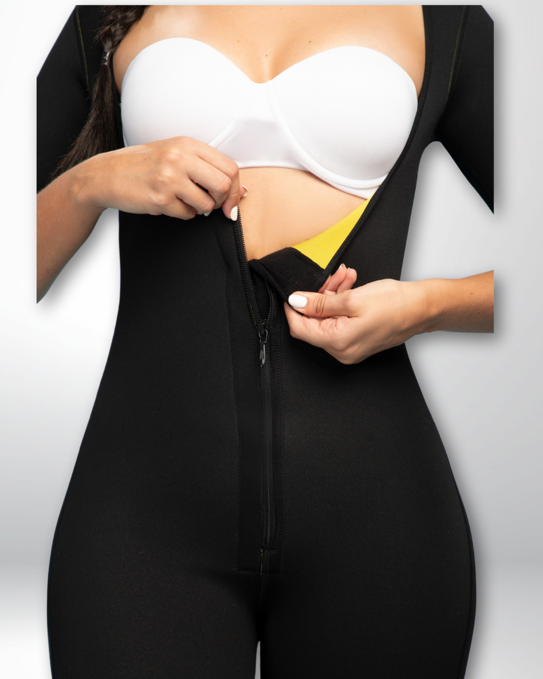 ENTERIZO NEOPRENO-414 -Negro / Amarillo