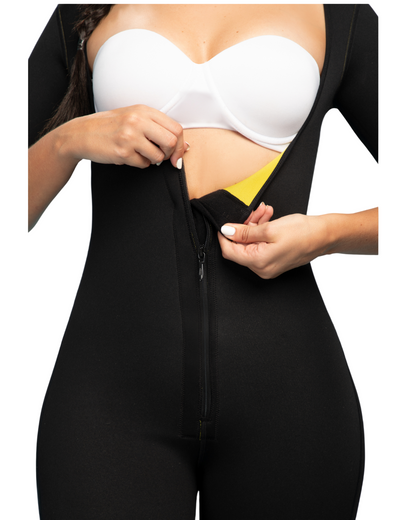 ENTERIZO NEOPRENO-414 -Negro / Amarillo