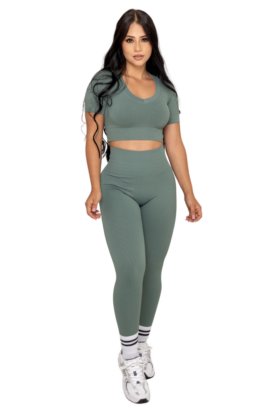 PDA GREEN SPORTS BLOUSE - NAPLES