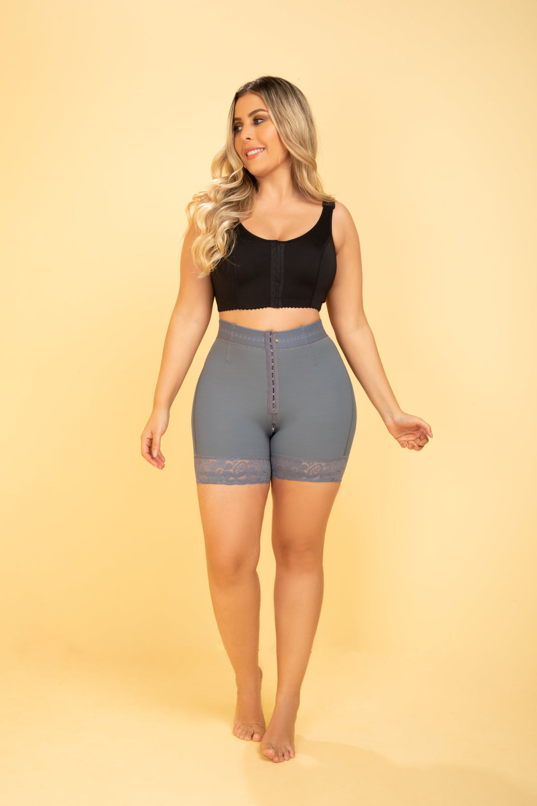 HIGH WAIST SHORTS 054 | PIEL DE ANGEL SHAPEWEAR USA