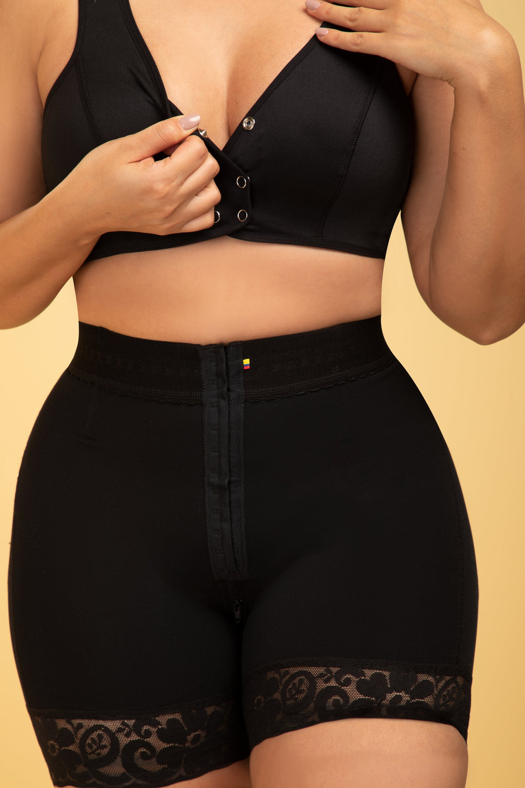 HIGH WAIST SHORTS 054 | PIEL DE ANGEL SHAPEWEAR USA