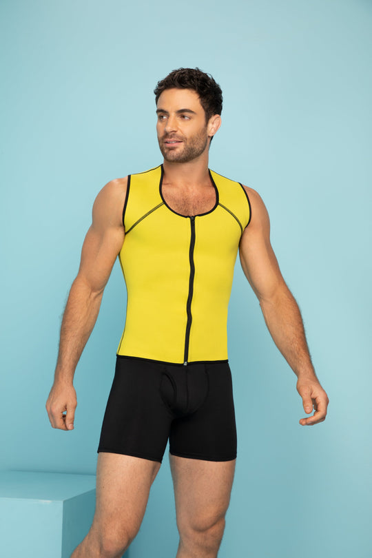 MENSWEAR SHAPEWEAR VEST IN NEOPRENE 089 | PIEL DE ANGEL SHAPEWEAR USA